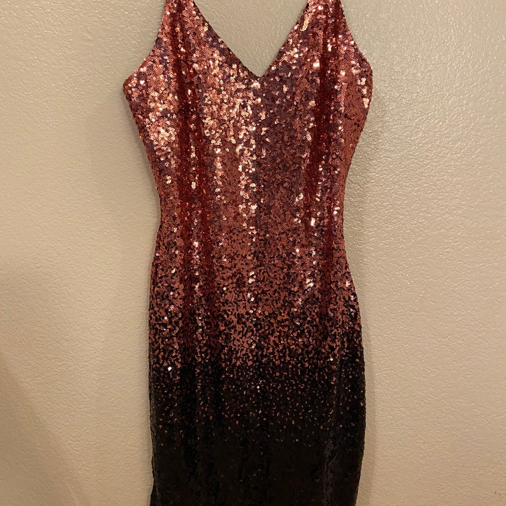 Sequin ombré dress